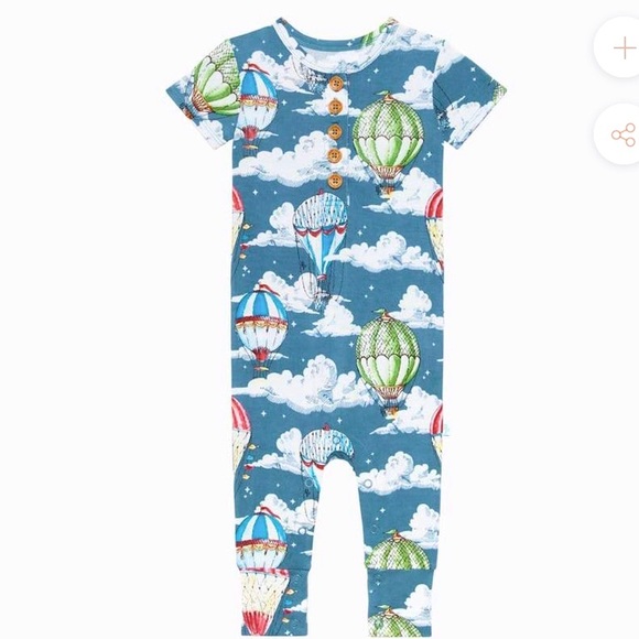 Posh Peanut Other - NWOT Posh Peanut Tanner Short Sleeve Henley Romper